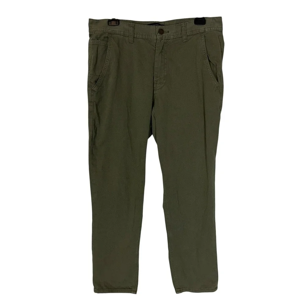 Banana‎ Republic Pants Mens 30x30 Green Athletic Fit Chino Tapered Cotton Casual